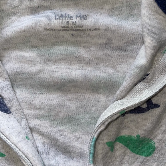 Little Me Baby Boy Whale Pajamas (???) - Picture 3 of 5